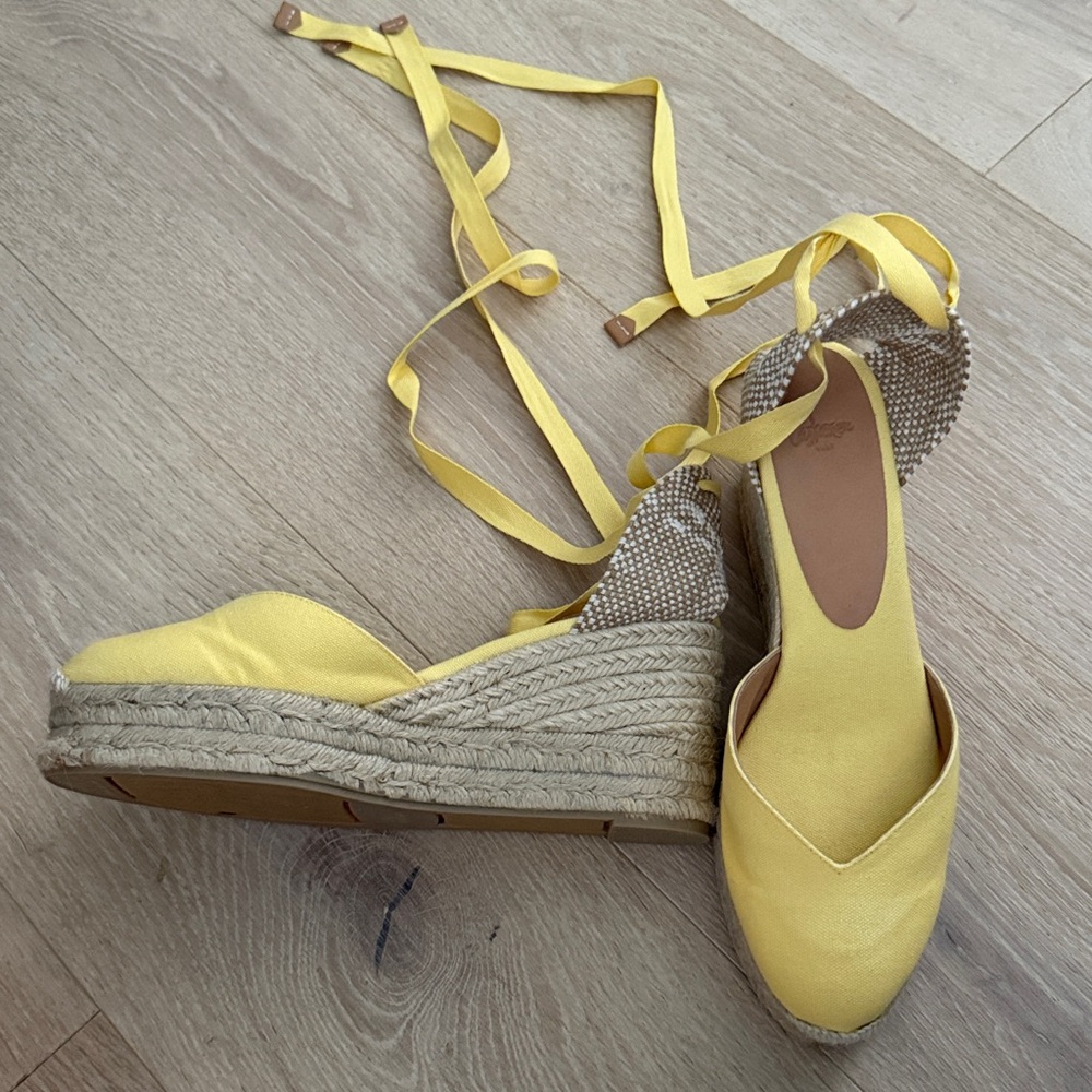 Castaner Amarillo Espadrille Wedges - Picture 3 of 4